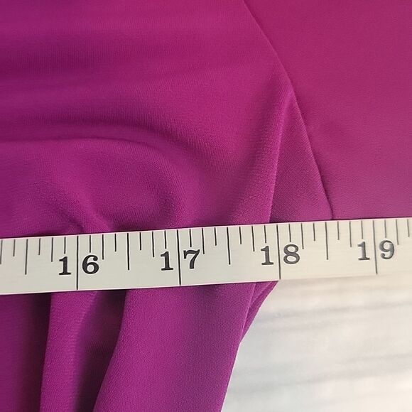 Alfani fuscia pink faux wrap blouse Women's Size S - Picture 10 of 12
